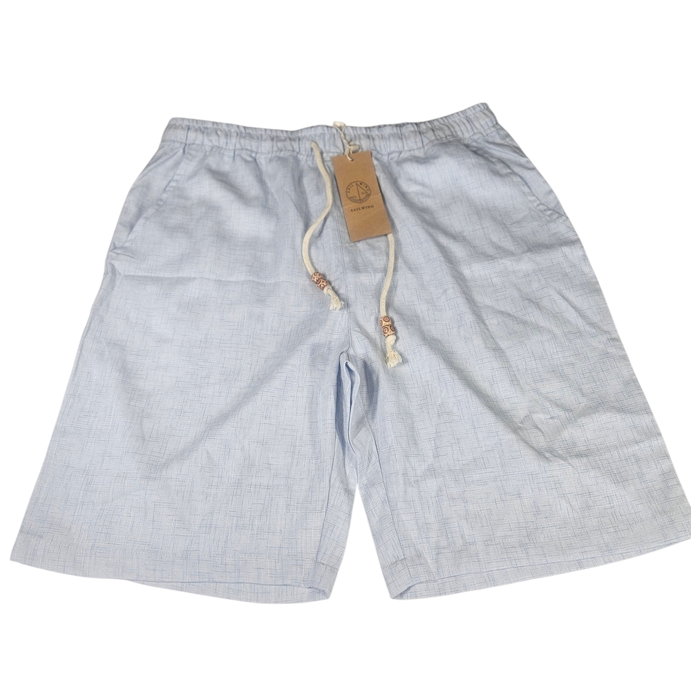 Men's Light Blue Performance Drawstring Athletic Shorts